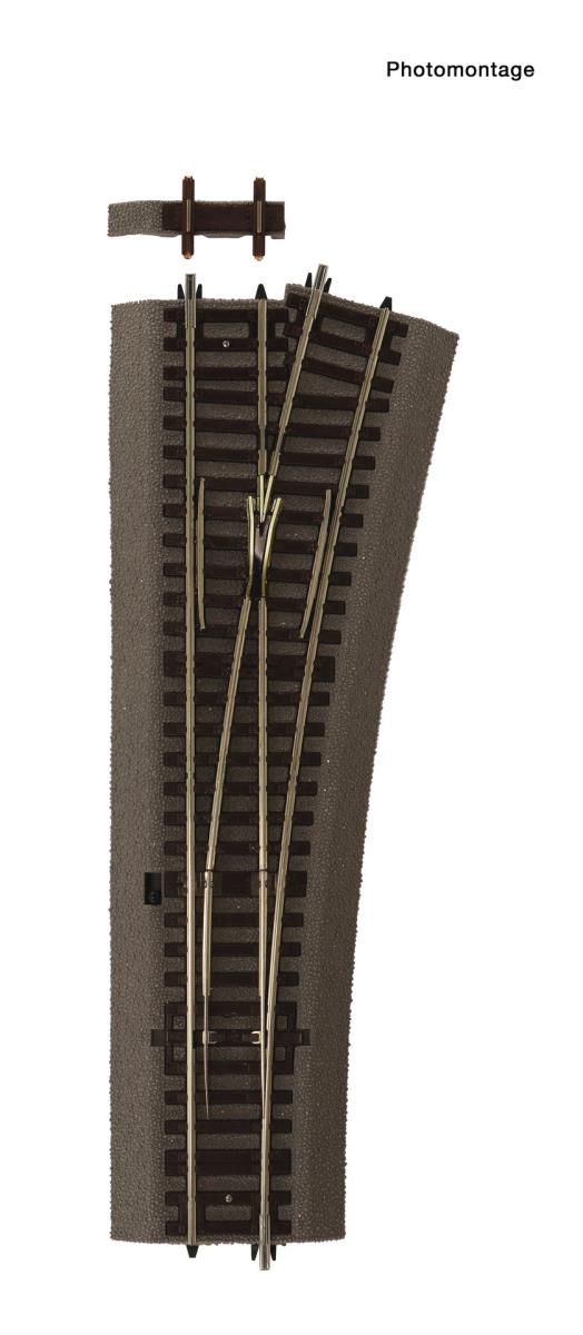 Roco Rocoline Ballasted (WR15) Right Hand Turnout 15 Degree HO Gauge RC42535