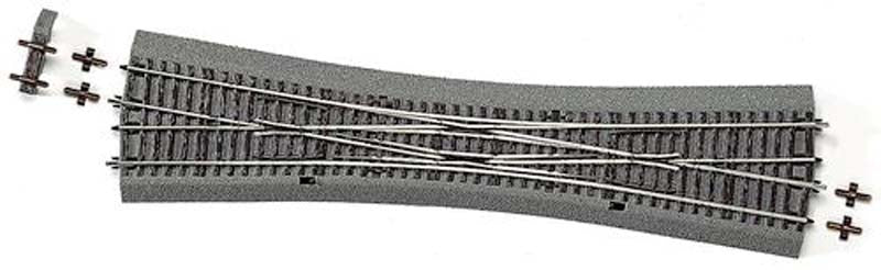 Rocoline Ballasted (DKW10) Double Slip 190 Degree 345mm HO Gauge RC42549