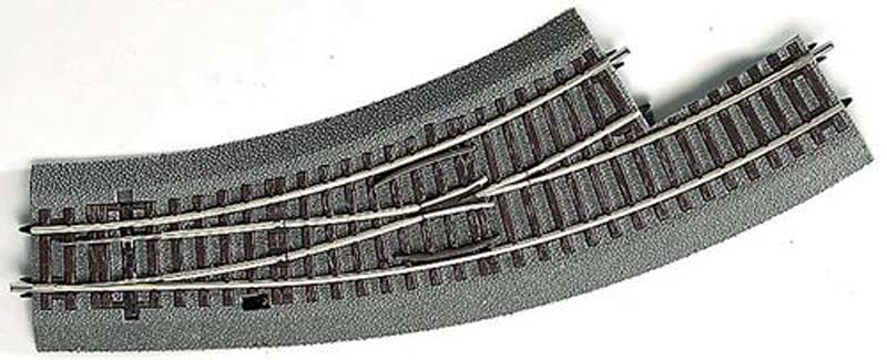 Rocoline Ballasted (BWL2/3) Left Hand Curved Turnout HO Gauge RC42556