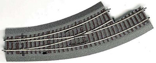 Rocoline Ballasted (BWL2/3) Left Hand Curved Turnout HO Gauge RC42556