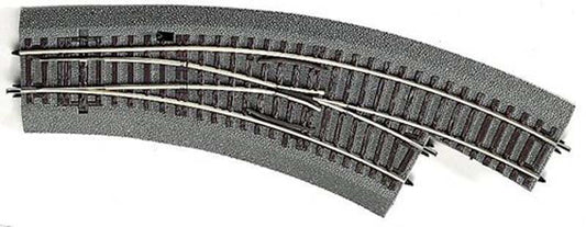 Rocoline Ballasted (BWR2/3) Right Hand Curved Turnout HO Gauge RC42557