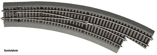 Rocoline Ballasted (BWR3) Right Hand Curved Turnout HO Gauge RC42573