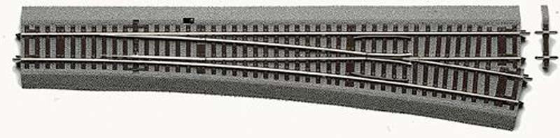 Rocoline Ballasted WL10 Right Hand Turnout 10 Degree 345mm HO Gauge RC42581