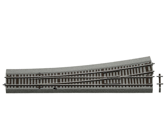 Roco Rocoline Ballasted (WL10) Left Hand Turnout 10 Degree 345mm 42582 HO Gauge