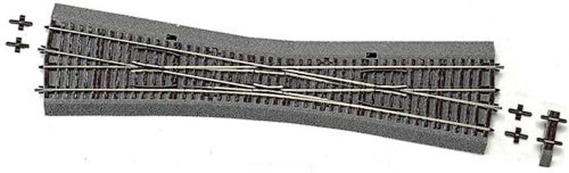 Rocoline Ballasted EKW10 Diamond Crossing 10 Degree 345mm HO Gauge RC42591