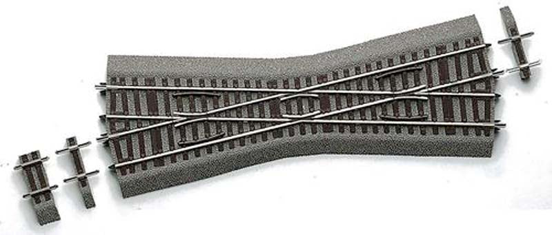 Rocoline Ballasted (K15) Crossing 15 Degree 230mm HO Gauge RC42597