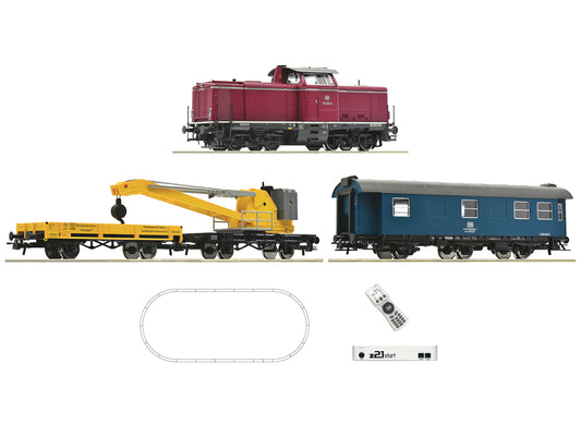 Roco DB BR211 Diesel Rail Crane Starter Set IV (DCC-Fitted) HO Gauge RC5110004
