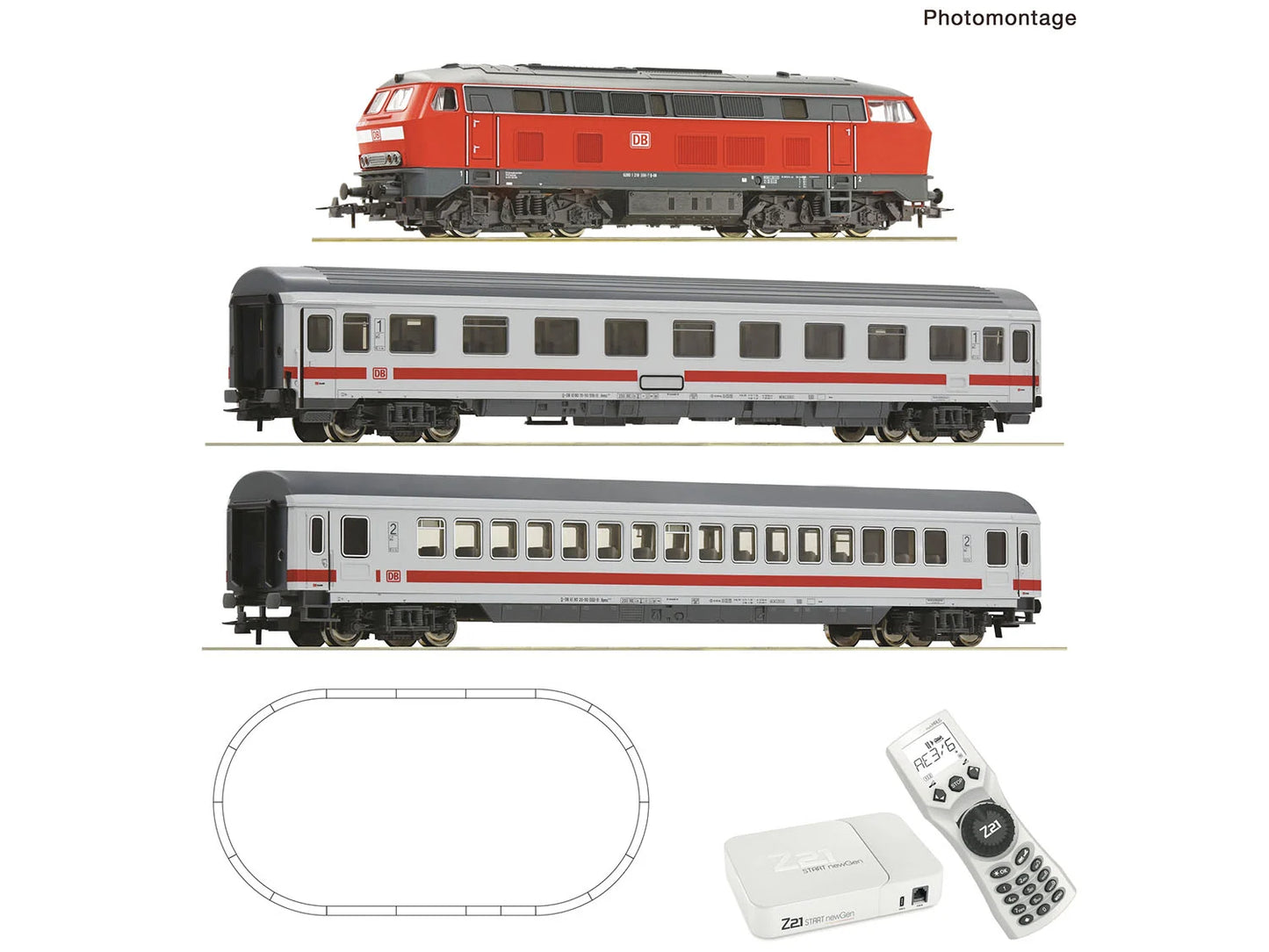 Roco 5110013 DBAG BR218 Diesel Passenger Train Set VI (DCC-Fitted) HO Gauge