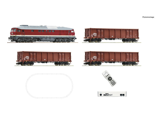 Roco 5190002 DR BR232 Diesel Freight Train Set V (DCC-Fitted) TT Gauge