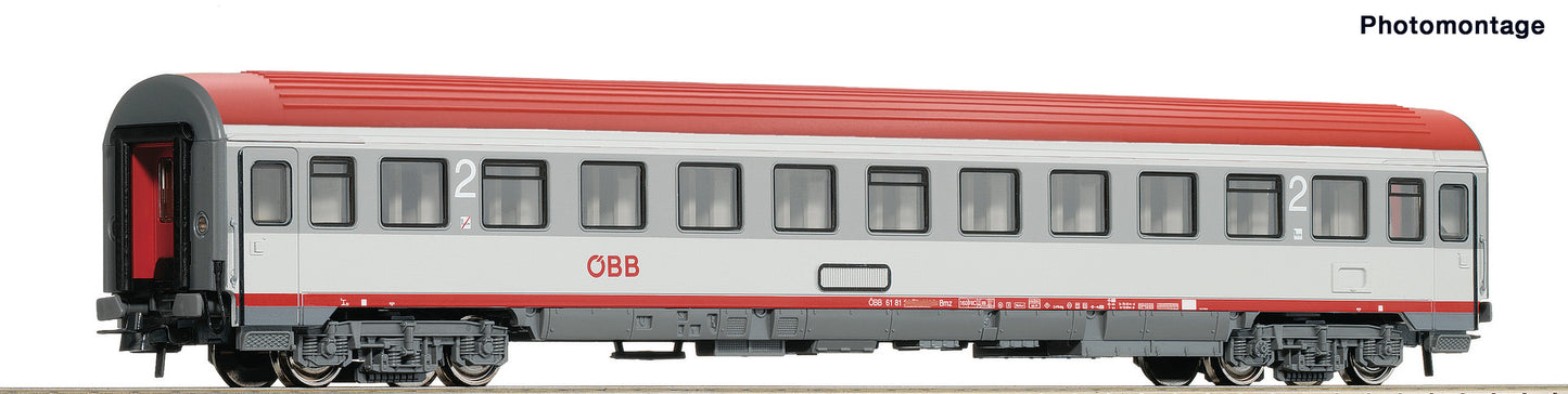 Roco Start OBB Bmz 2nd Class Eurofima Coach VI HO Gauge 54164