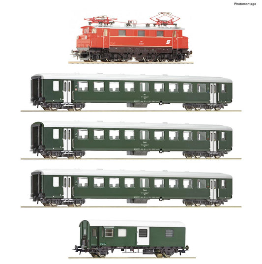 Roco 61493  OBB Rh1670.27 Electric Passenger Train Pack IV HO