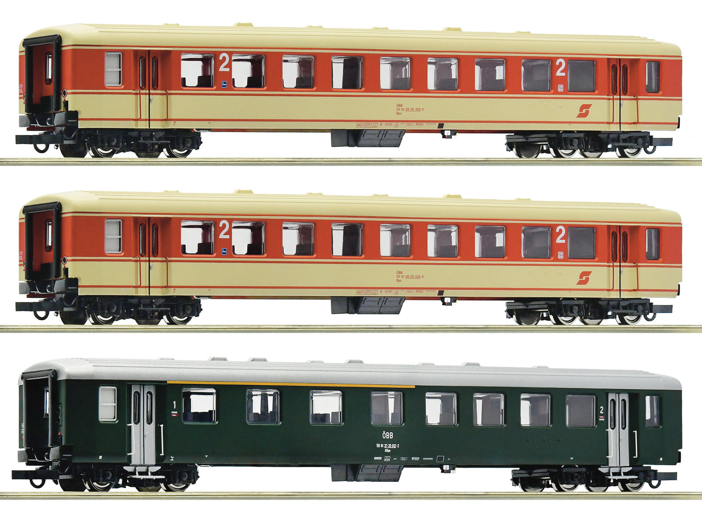 Roco OBB Schlieren Express Coach Set 2 (3) IV HO Gauge RC6200027