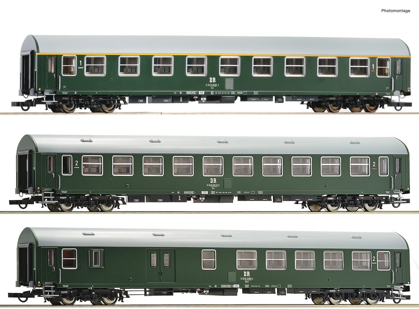 Roco DR Ame/Bme/Bdme Coach Set (3) IV RC6200028 HO Gauge