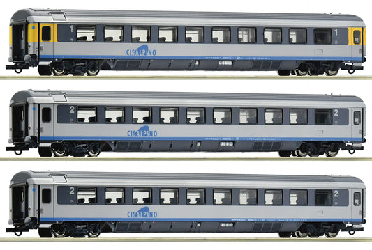 Roco Cisalpino Eurocity Coach Set (3) V HO Gauge RC6200032