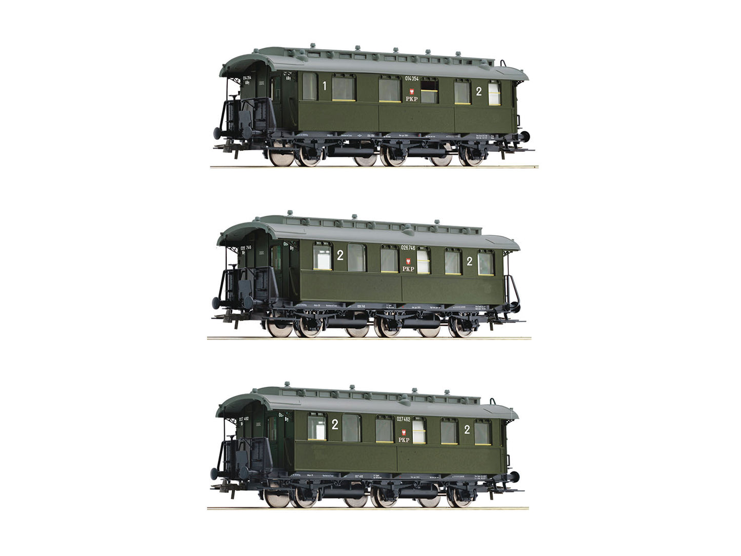 Roco PKP ABly/Bly/Bly Coach Set (3) III HO Gauge RC6200059