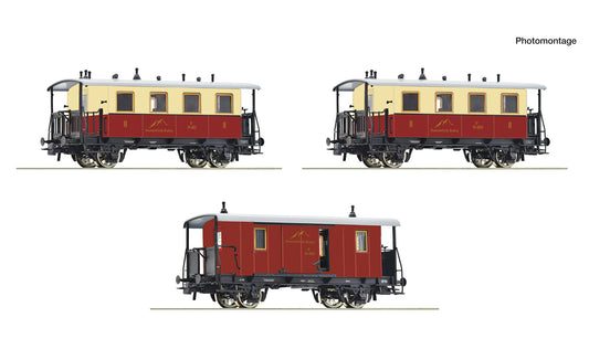 Roco Sonnblick Bahn Rack & Pinion Coach Set (3) III RC6200063 HO Gauge