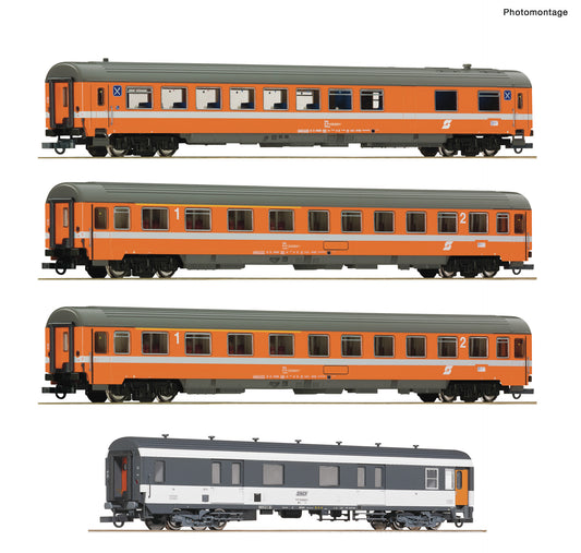 Roco OBB Arlberg Express WRmz/Abmz/Dd2s Coach Set (4) IV RC6200077 HO Gauge