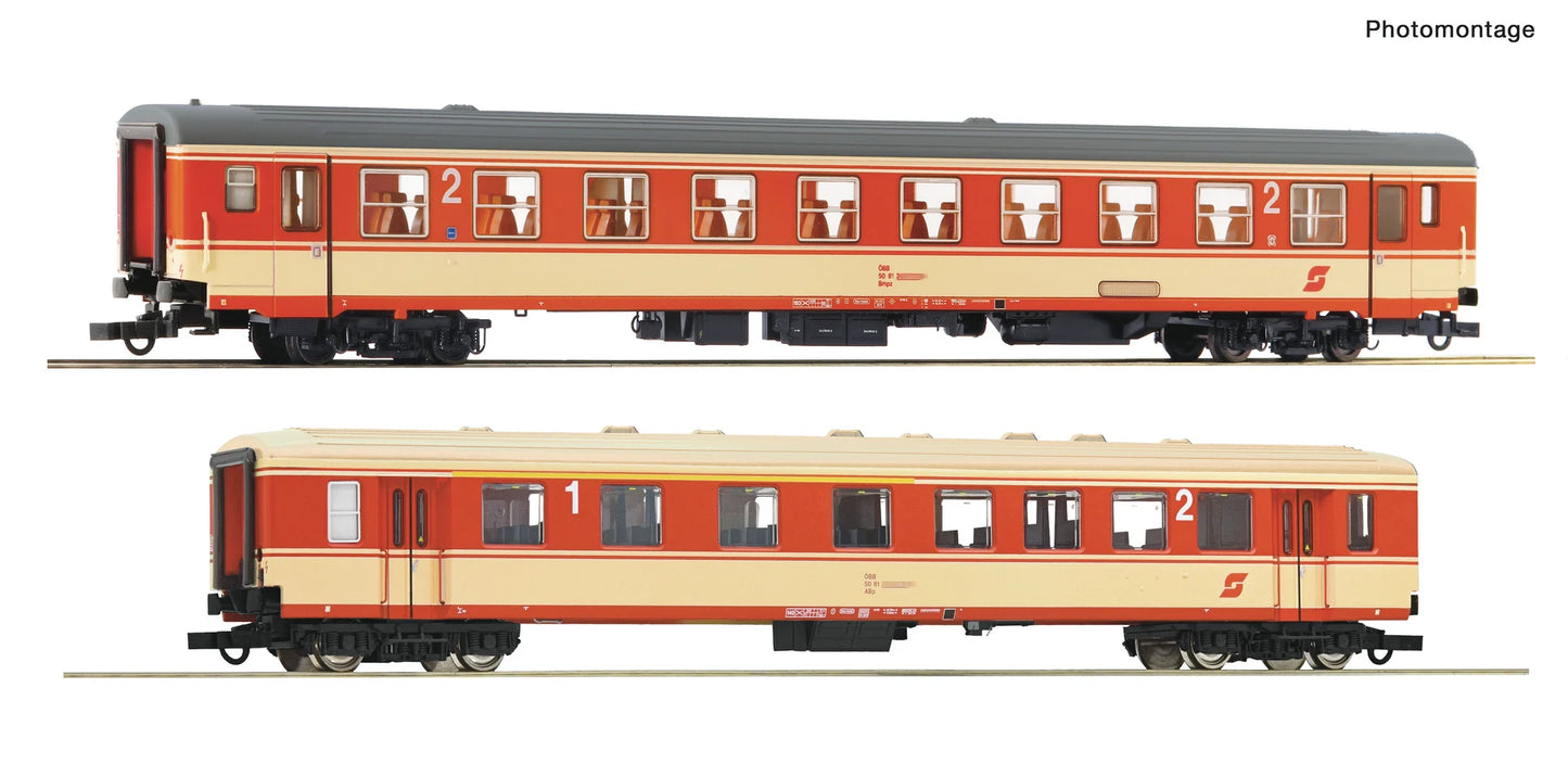 Roco OBB Arlberg Express Bmpz/ABp Coach Set (2) IV RC6200079 HO Gauge