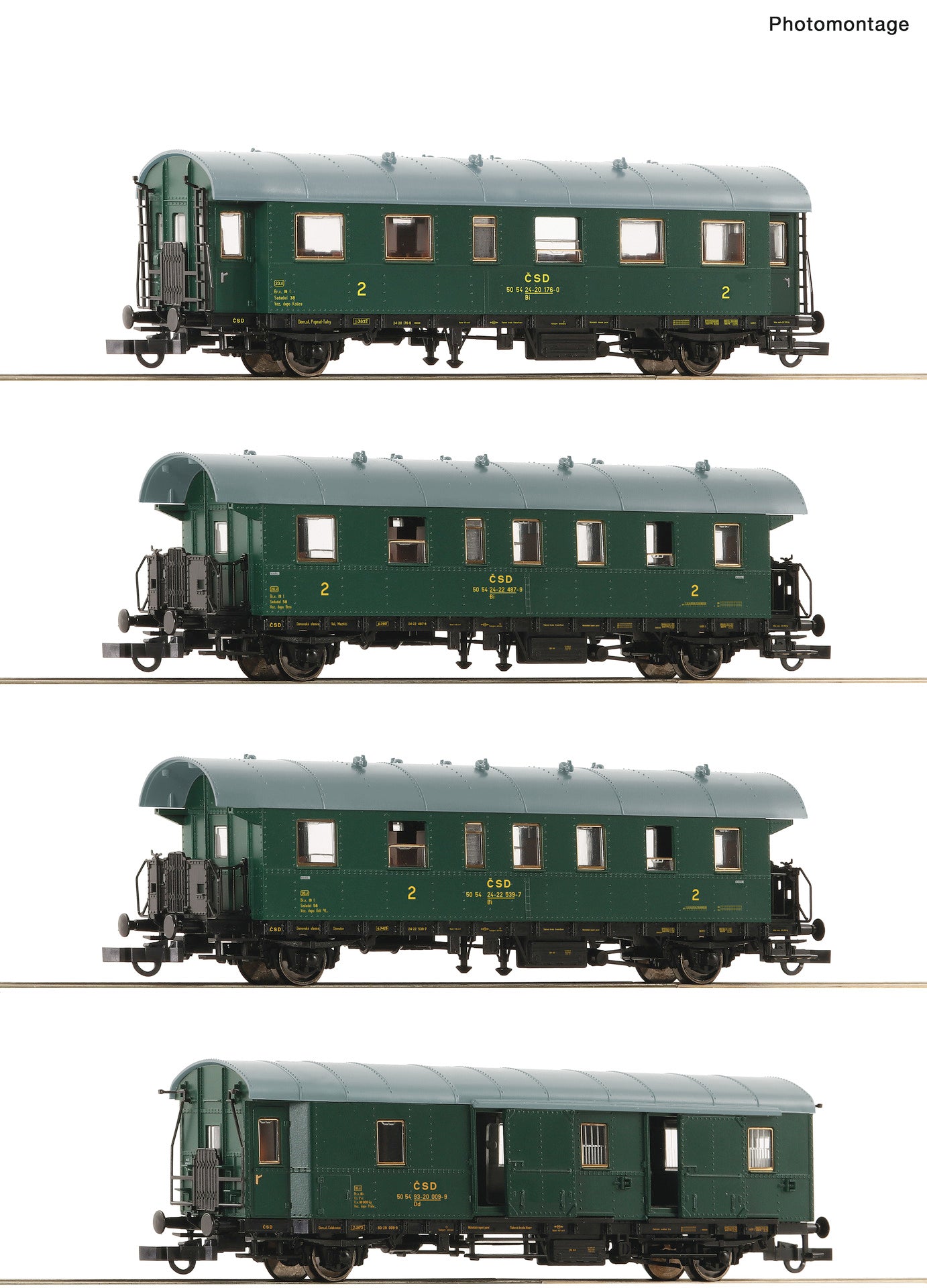 Roco CSD Bi/Dd Coach Set (4) IV RC6200088 HO Gauge