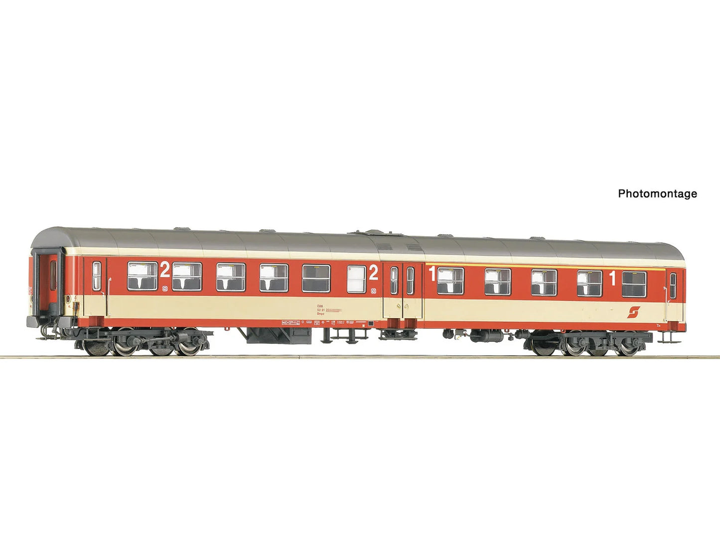 Roco 6200108 OBB Abmpz 1st/2nd Class Centre Door Coach IV HO Gauge
