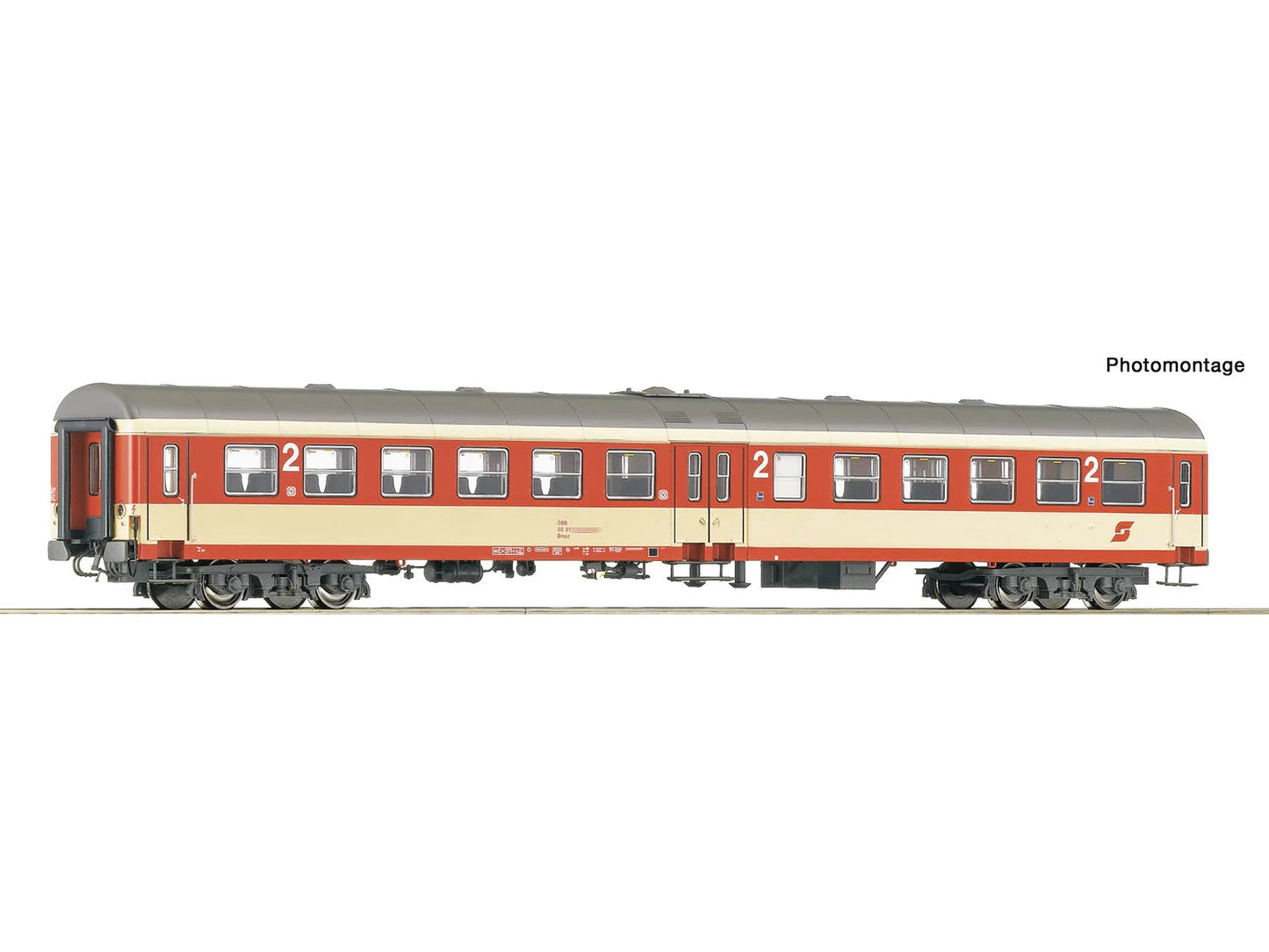 Roco 6200110 OBB Bmpz 2nd Class Centre Door Coach IV HO Gauge