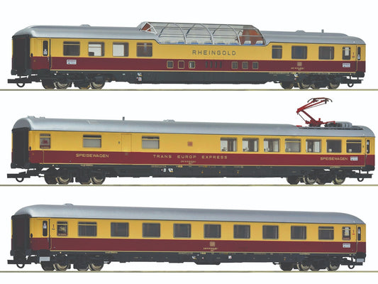 Roco AKE-Rheingold Coach Set 1 (3) VI RC6200120 HO Gauge