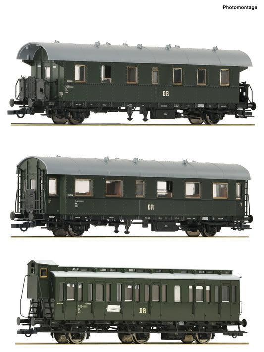Roco DR Bip/B3 Branch Line Coach Set (3) III RC6200131 HO Gauge