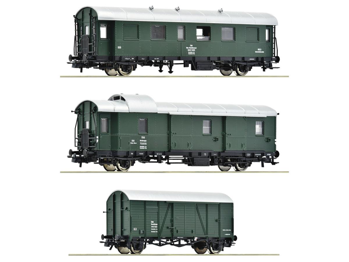 Roco OBB Works Train Coach Set (3) IV RC6200134 HO Gauge