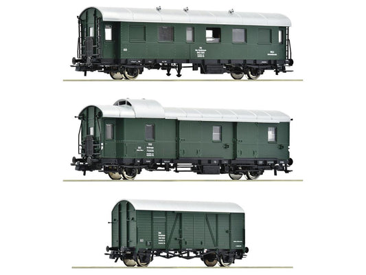 Roco OBB Works Train Coach Set (3) IV RC6200134 HO Gauge