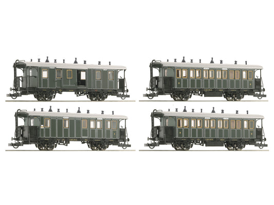 Roco 6200197 KBayStsB PL/CL/BPostL Coach Set (4) I HO Gauge