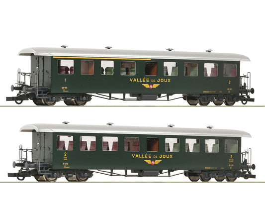Roco 6200198 SBB AB/B Seetalbahn Coach Set (2) IV HO Gauge
