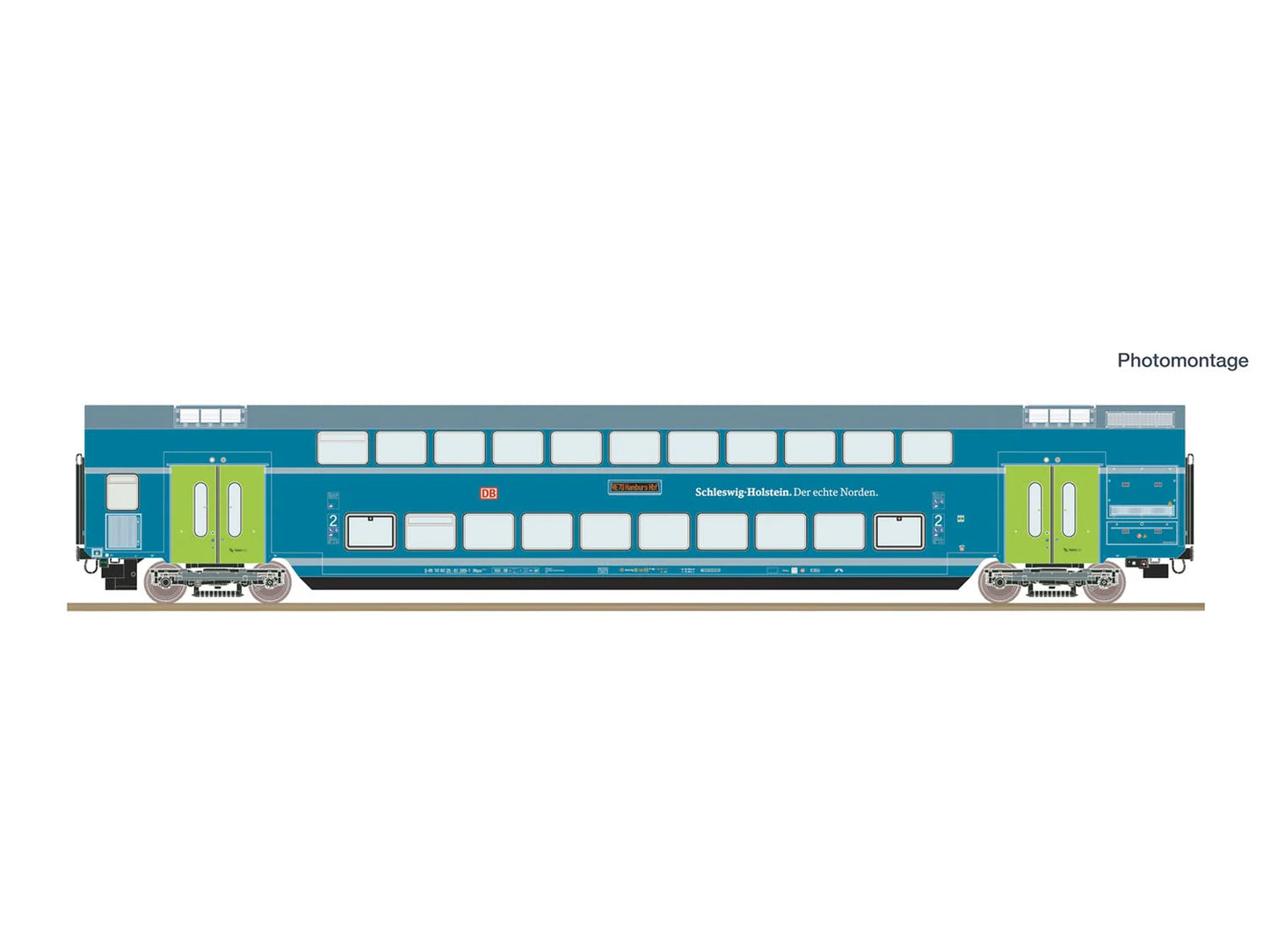 Roco 6200251 DBAG DBpza 2nd Class Bi-Level Coach VI HO Gauge