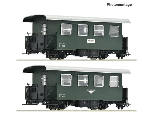 Roco 6240005 OBB Bi/s Coach Set (2) IV HOe Gauge
