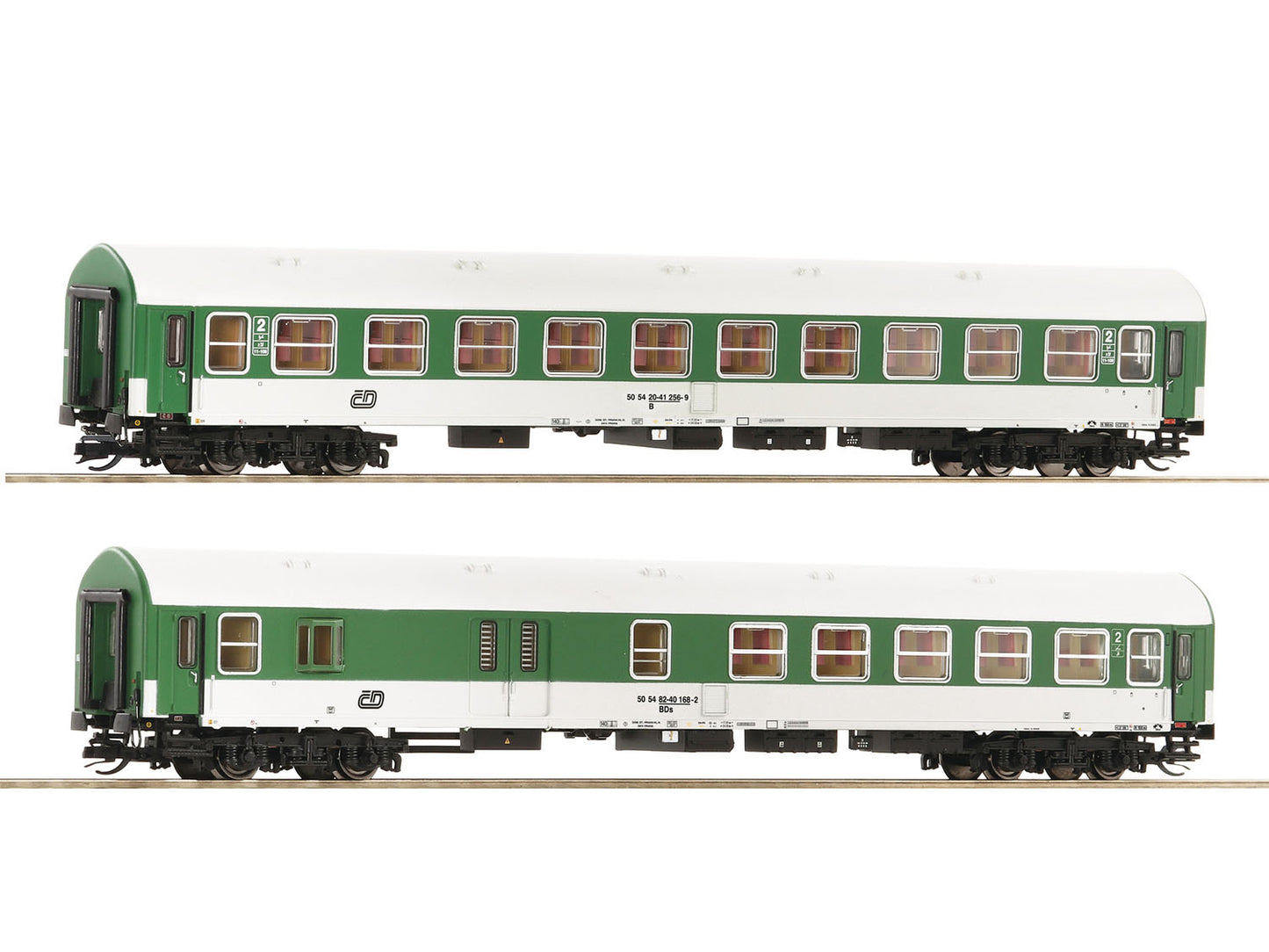 Roco CD B/BDs Coach Set (2) V RC6280011 TT Gauge