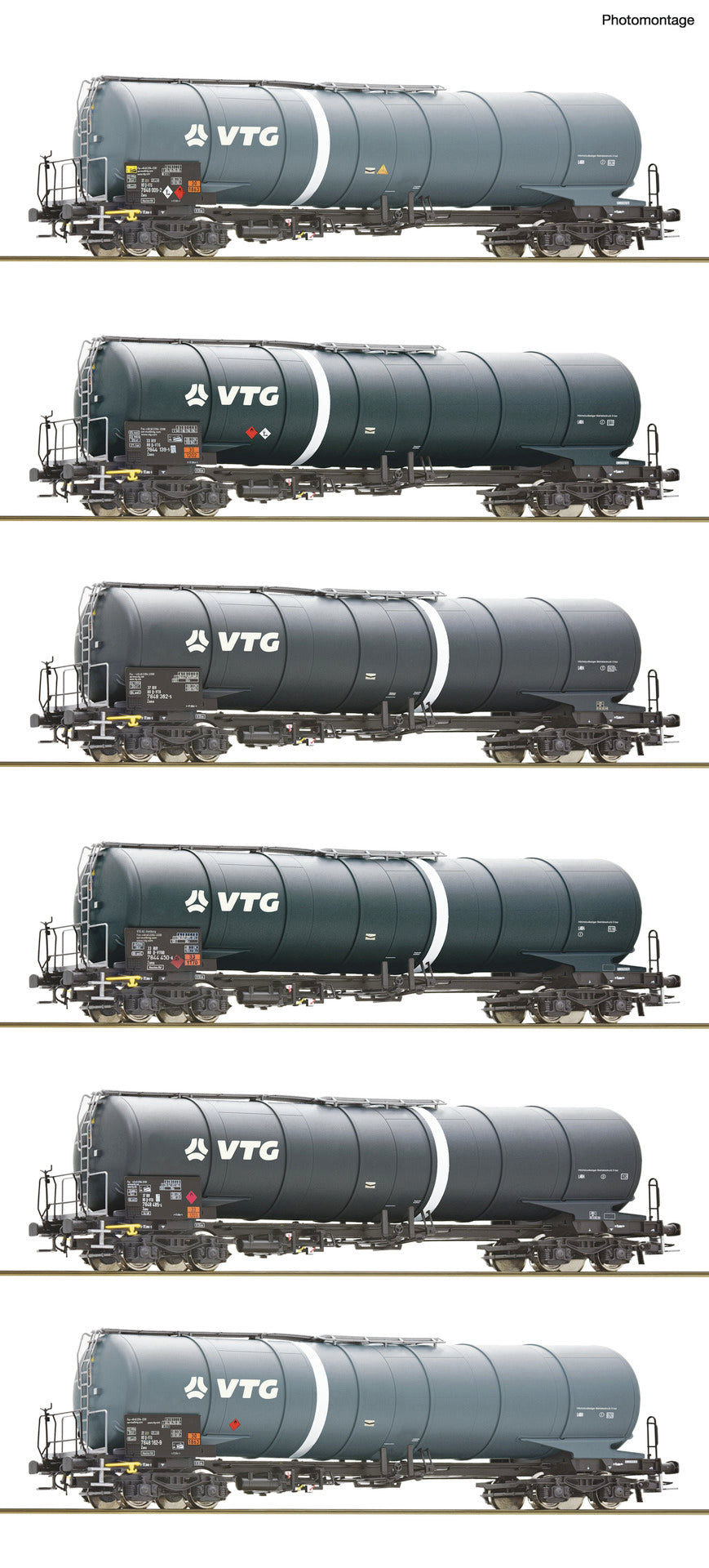 Roco VTG Zans Bogie Tank Wagon Retailer Pack (6) VI RC6600007 HO Gauge