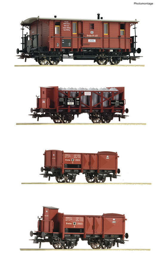 Roco KPEV Ni/Schwerin/Essen/Schwerin Wagon Set (4) I HO Gauge RC6600073