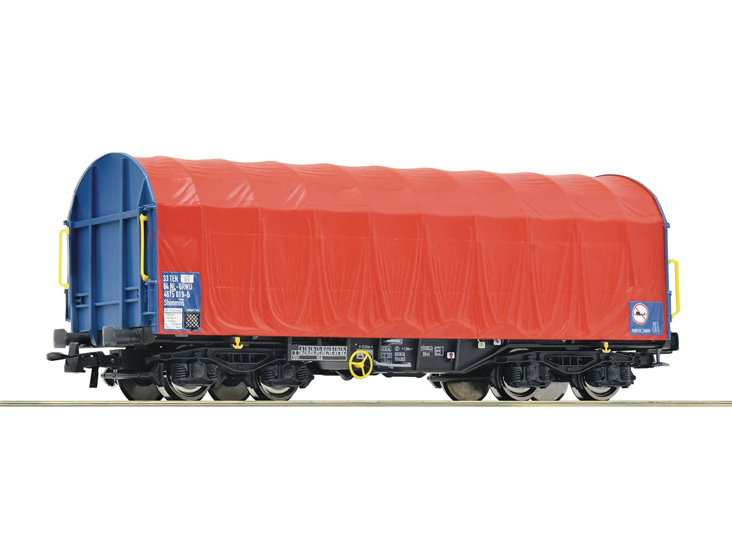 Roco Onrail Shimmns Sliding Tarpaulin Wagon VI HO Gauge RC6600085