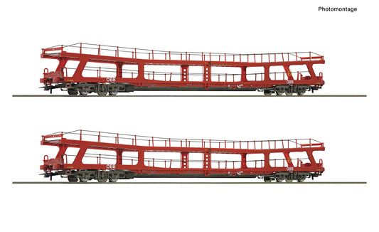 Roco OBB DDm Car Transporter Set (2) VI RC6600105 HO Gauge