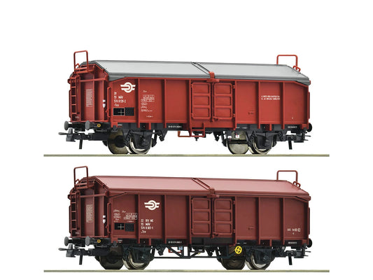 Roco 6600116 MAV Tcs Sliding Roof Wagon Set (2) IV HO Gauge