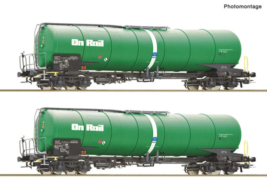 Roco Onrail Zans Bogie Tank Wagon Set (2) VI RC6600147 HO Gauge