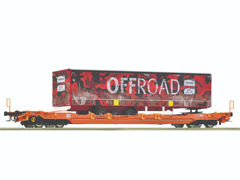 Roco Wascosa T5 Pocket Wagon w/Off Road Trailer Load VI RC6600179 HO Gauge