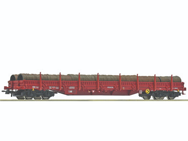 Roco CD Cargo Res Bogie Stake Wagon w/Wire Reel Load V RC6600183 HO Gauge