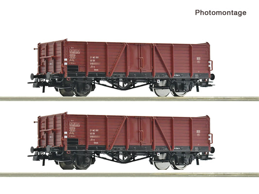Roco DR El-u Open Wagon Set (2) IV RC6600194 HO Gauge