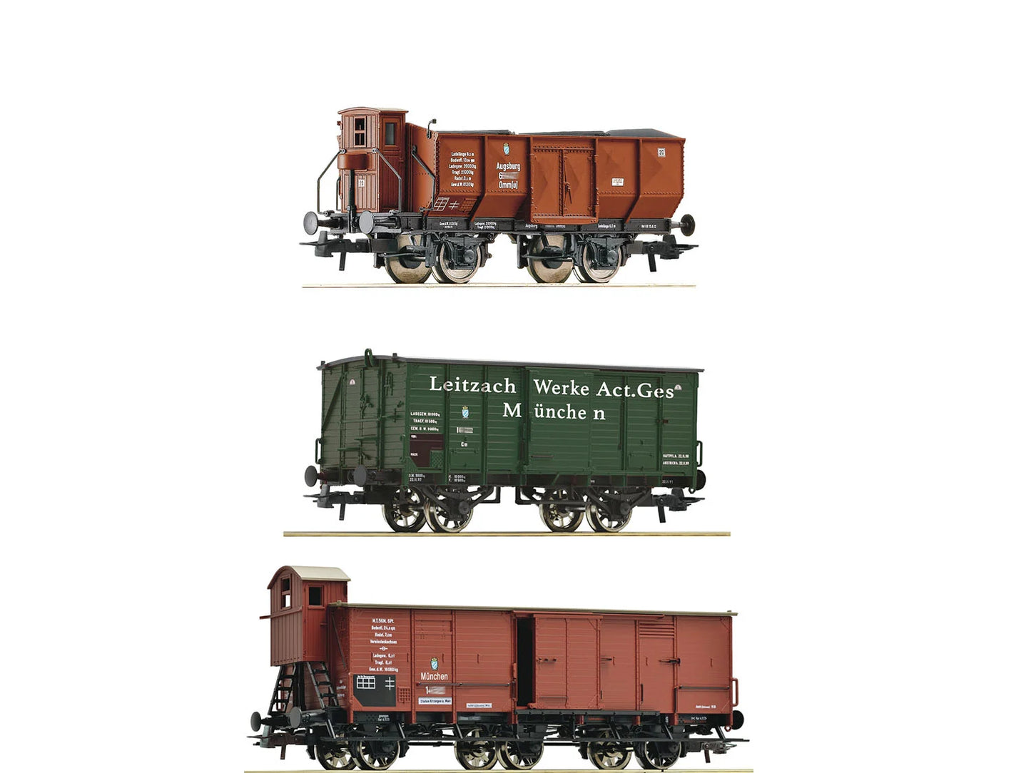 Roco 6600223 KBayStsB Wagon Set (3) I HO Gauge