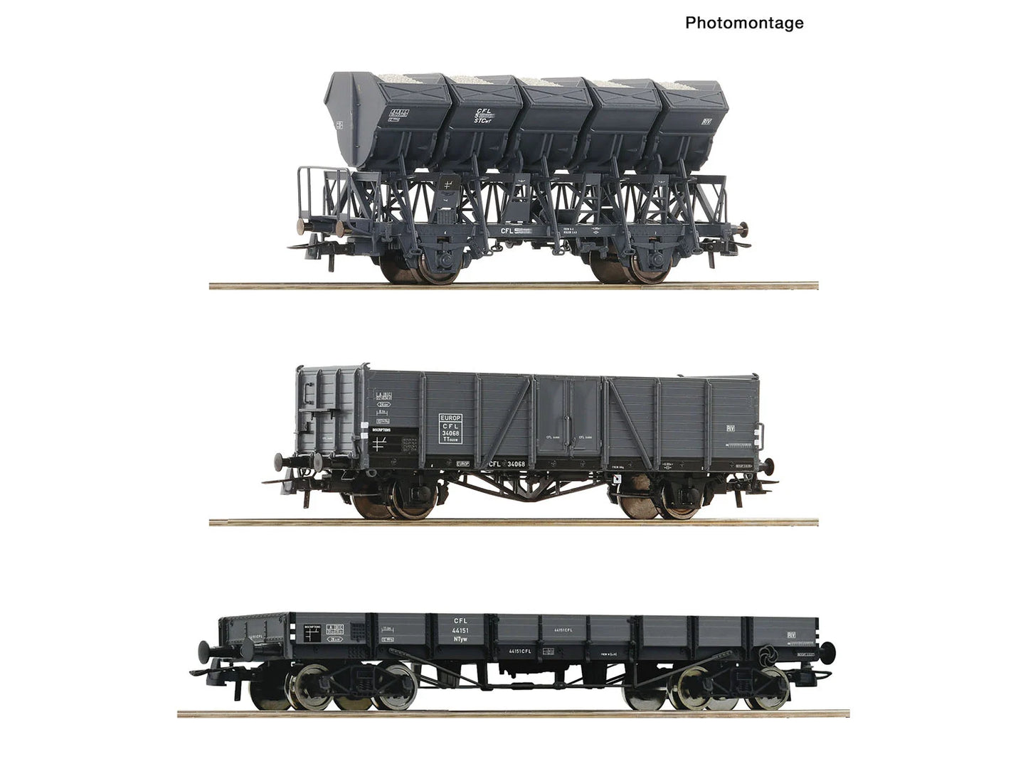 Roco 6600258 CFL Mixed Wagon Set (3) III HO Gauge