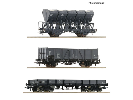 Roco 6600258 CFL Mixed Wagon Set (3) III HO Gauge