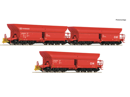 Roco 6600270 DBAG Falrrs152/Faals151 Ore Wagon Set 1 (3) VI HO Gauge