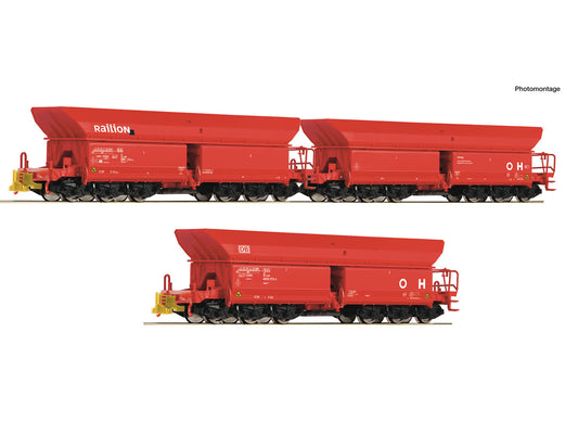 Roco 6600271 DBAG Falrrs152/Faals151 Ore Wagon Set 2 (3) VI HO Gauge