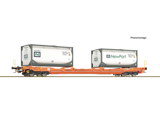 Roco 6600275 Wascosa T5 Pocket Wagon w/Tanktainers Load VI HO Gauge
