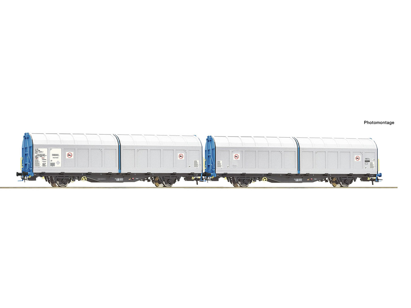 Roco 6600276 Transwaggon Hims Sliding Wall Wagon Double Unit V HO Gauge